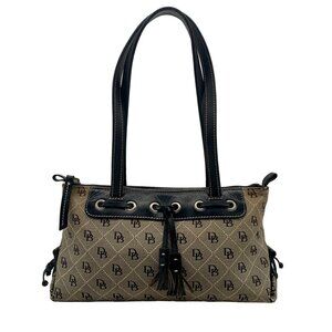 Dooney & Bourke Signature Canvas Tassel Shoulder Bag